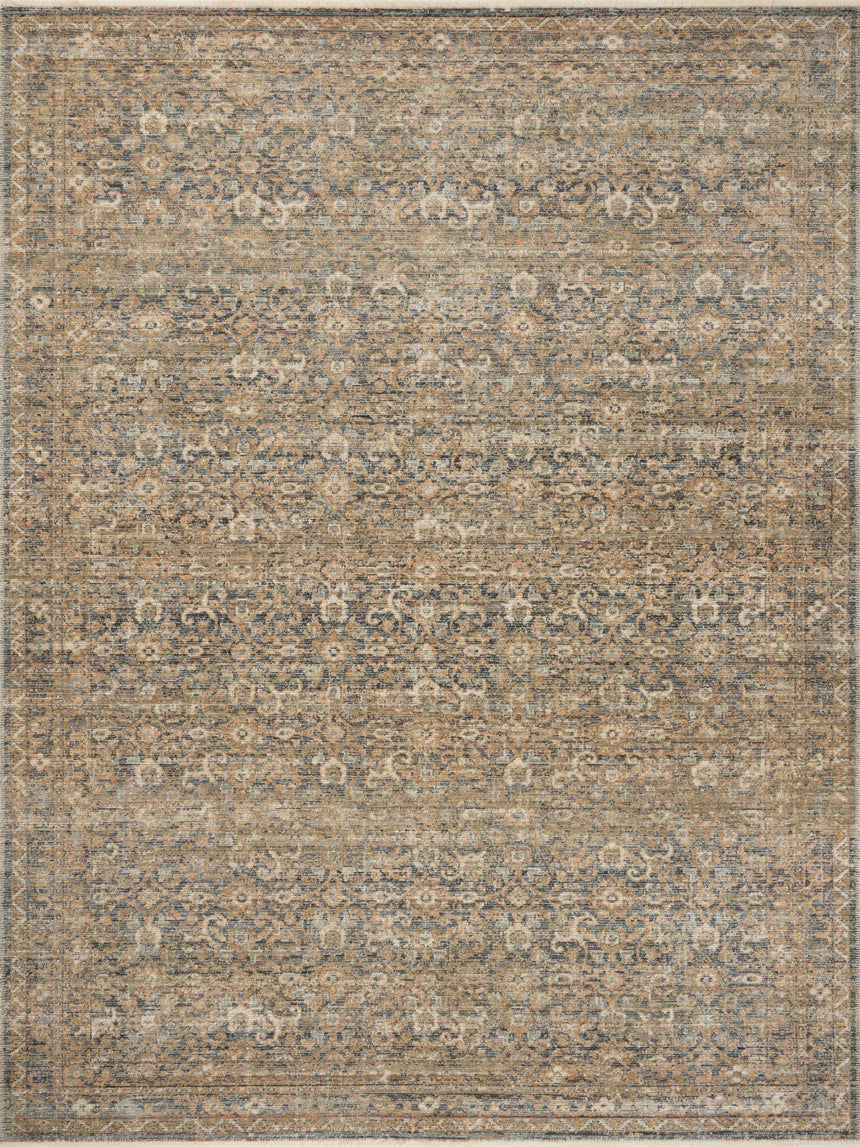 Molly Rug 02 | Denim / Gold