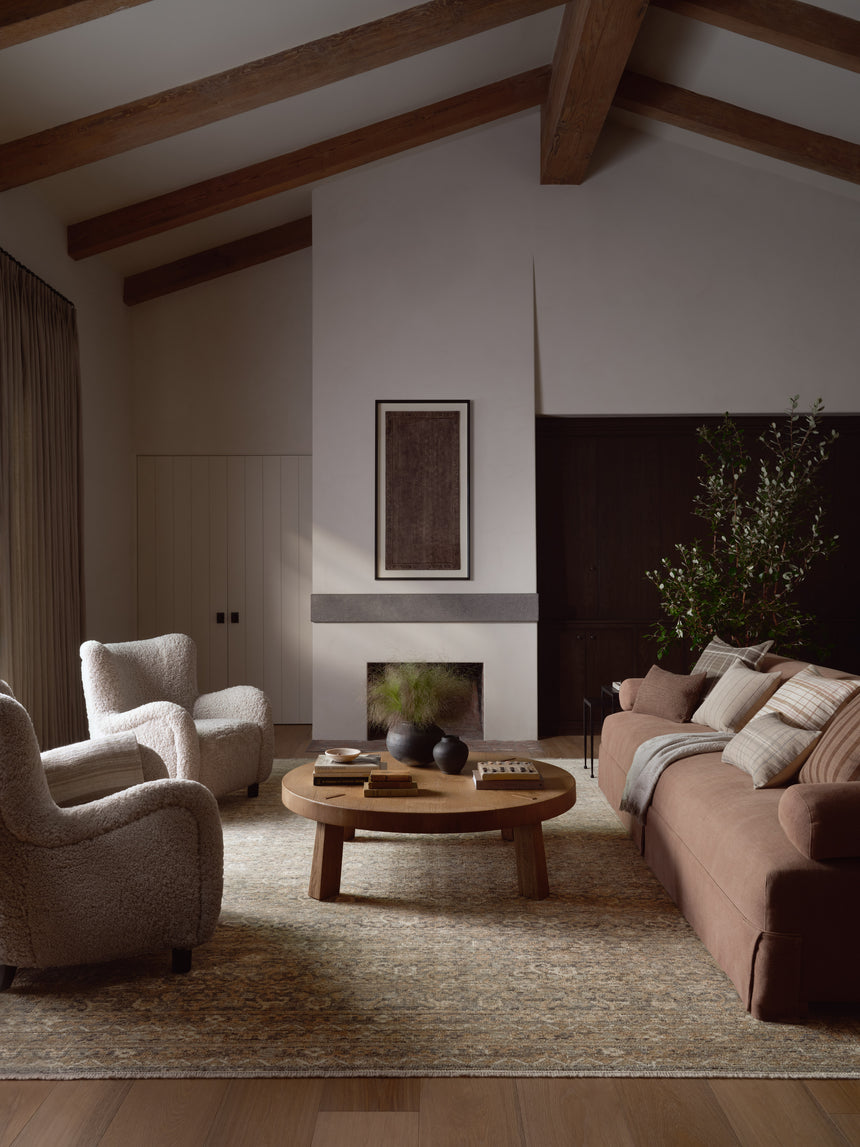 Molly Rug 02 | Denim / Gold