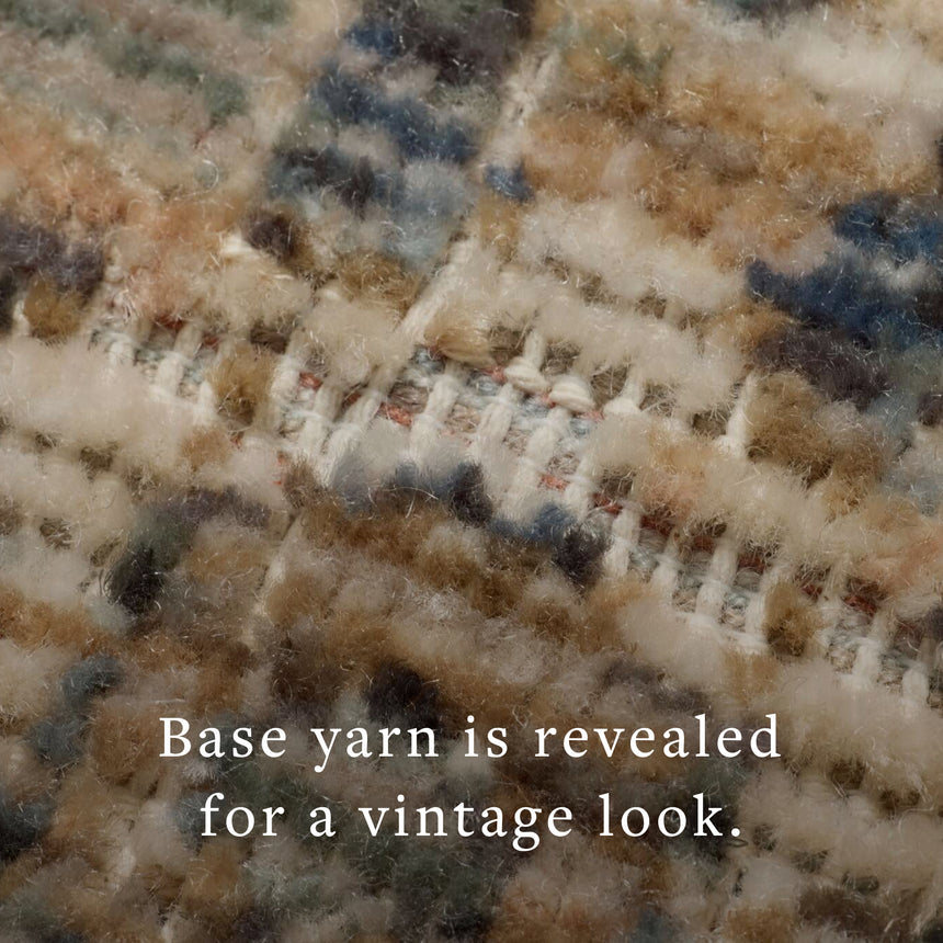 Molly Rug 02 | Denim / Gold