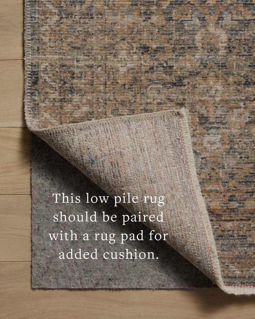 Molly Rug 02 | Denim / Gold