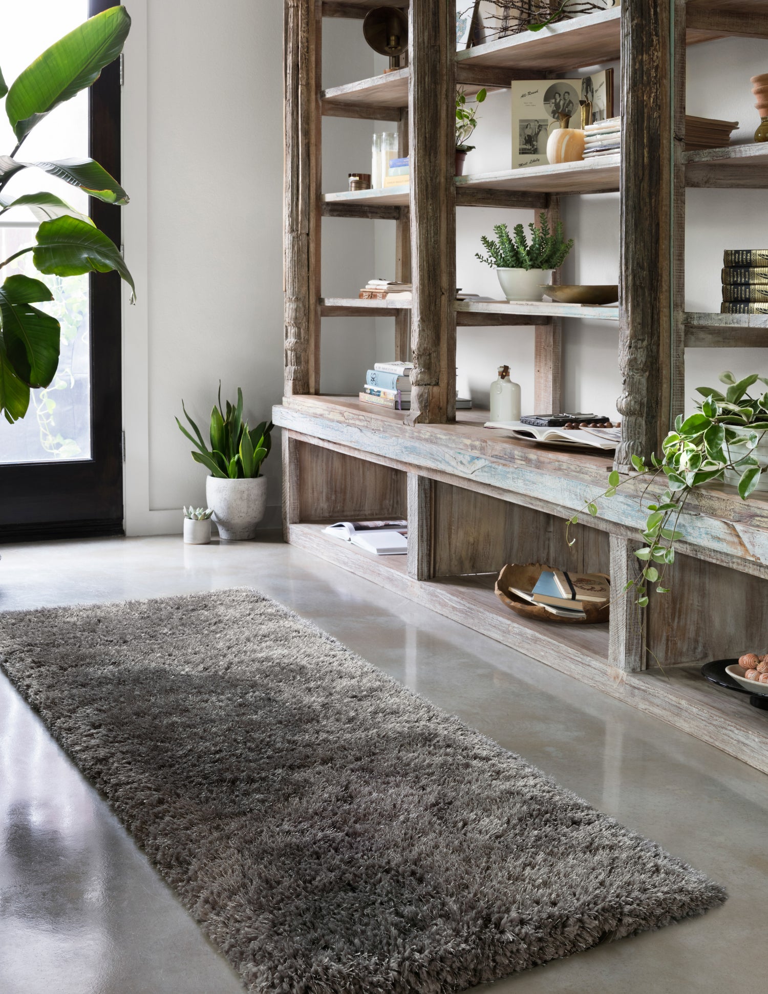 Mila Shag Rug 01 | Charcoal
