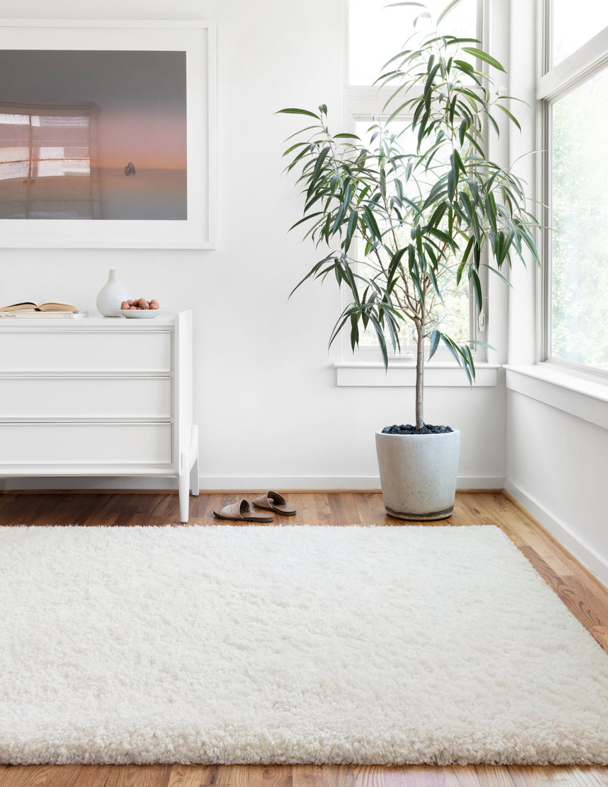 Mila Shag Rug 01 | White