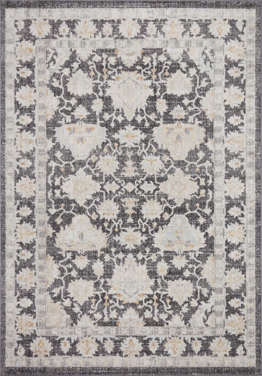 Monroe Rug 05 | Charcoal / Natural
