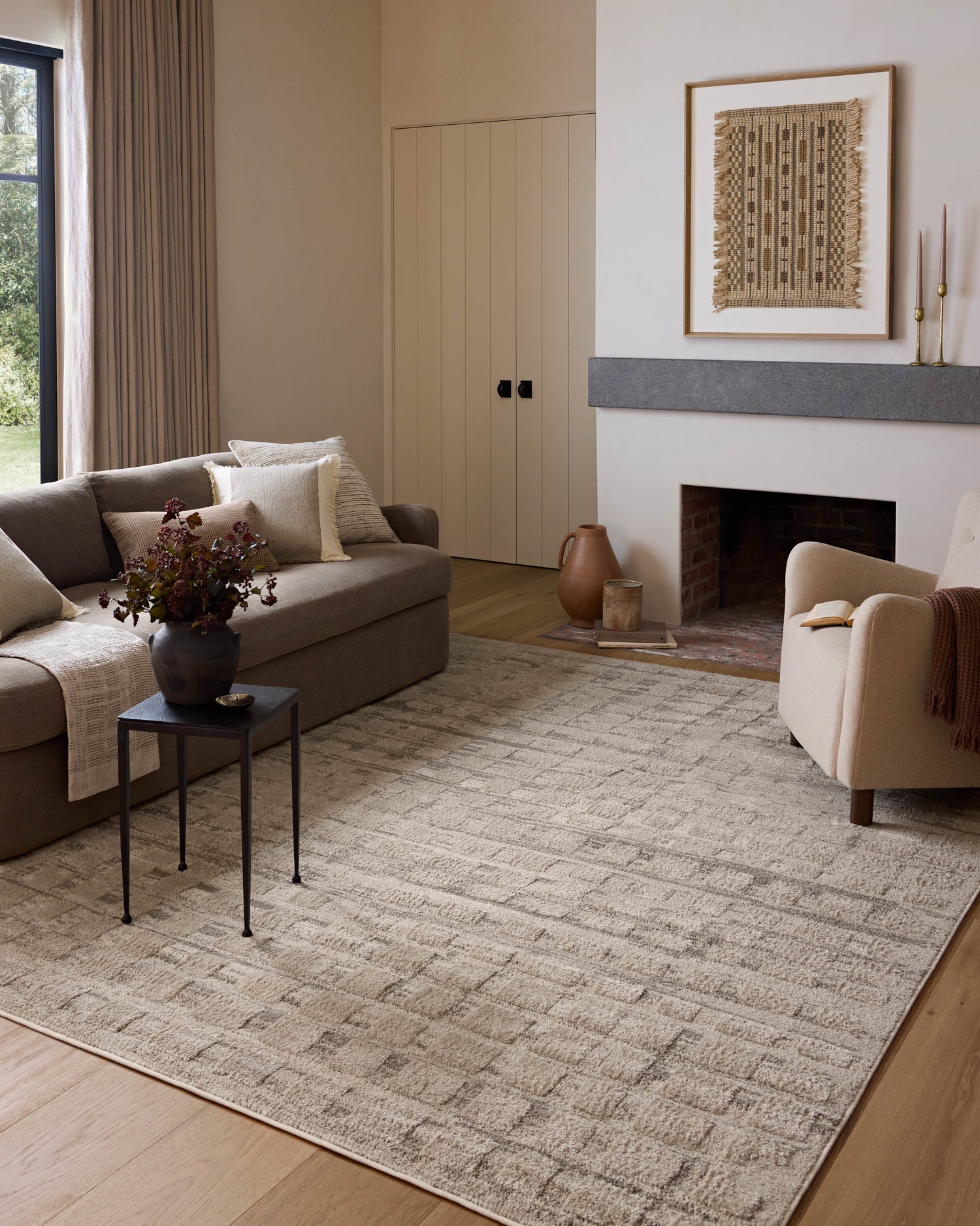 Monty  Rug 06 | Pebble / Beige
