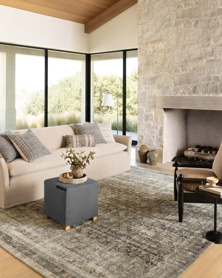 Morgan Rug 02 | Navy / Sand