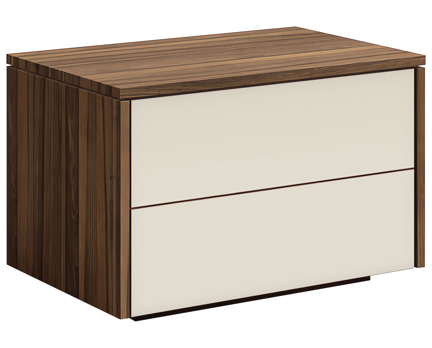 Smoked Walnut with Sand Glass | Mobican Mya Night Table | Valley Ridge Furniture