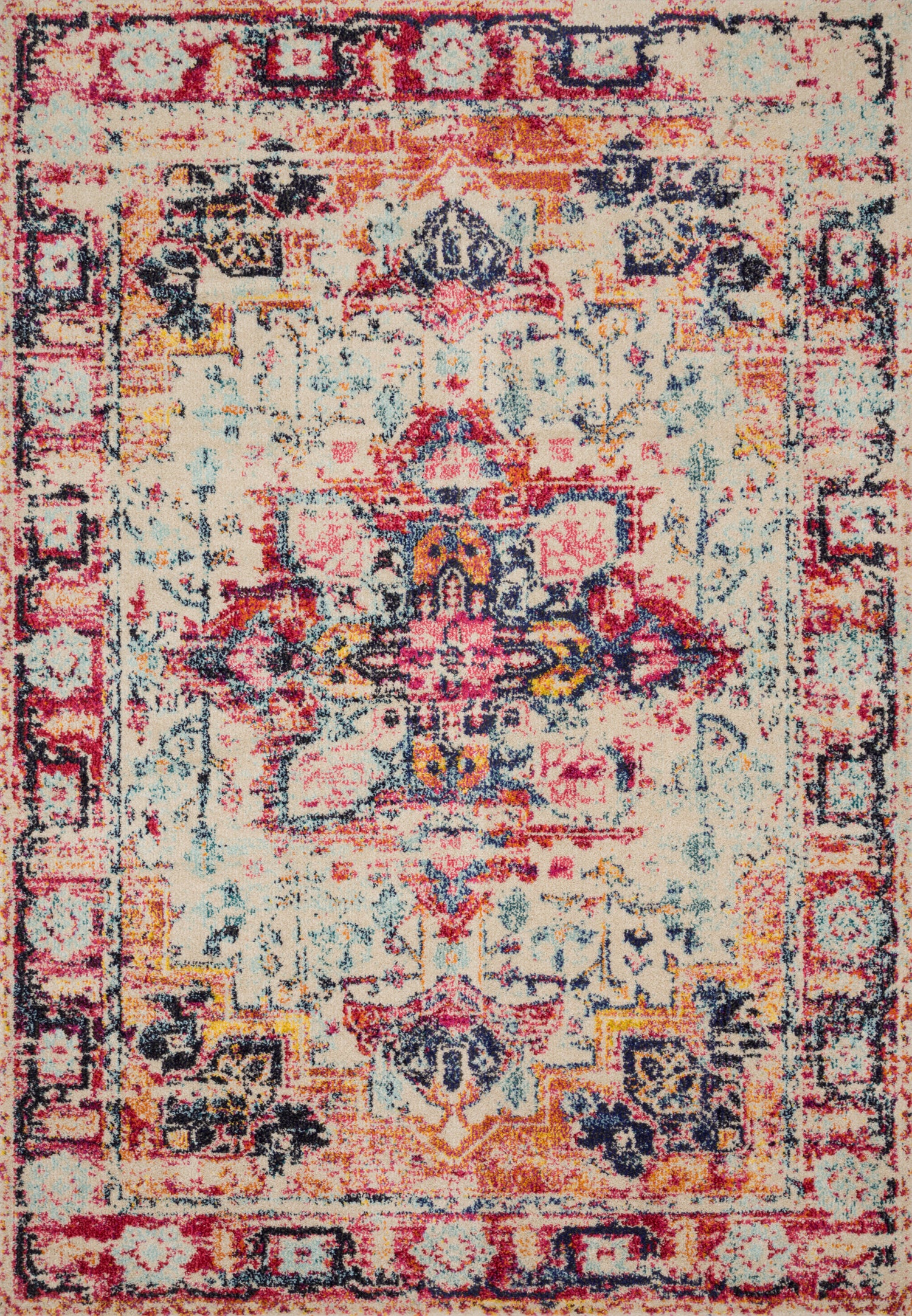 Nadia Rug 02 | Ivory / Fiesta