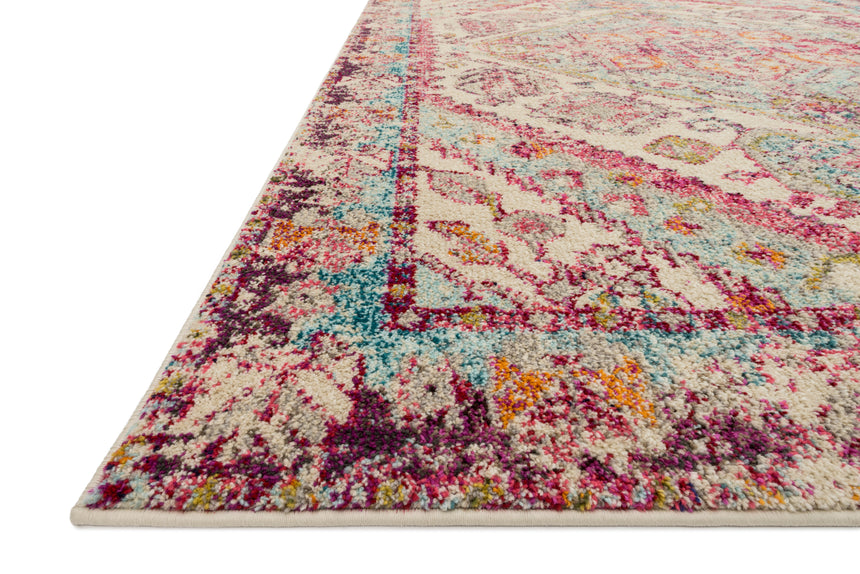 Nadia Rug 03 | Aqua / Pink
