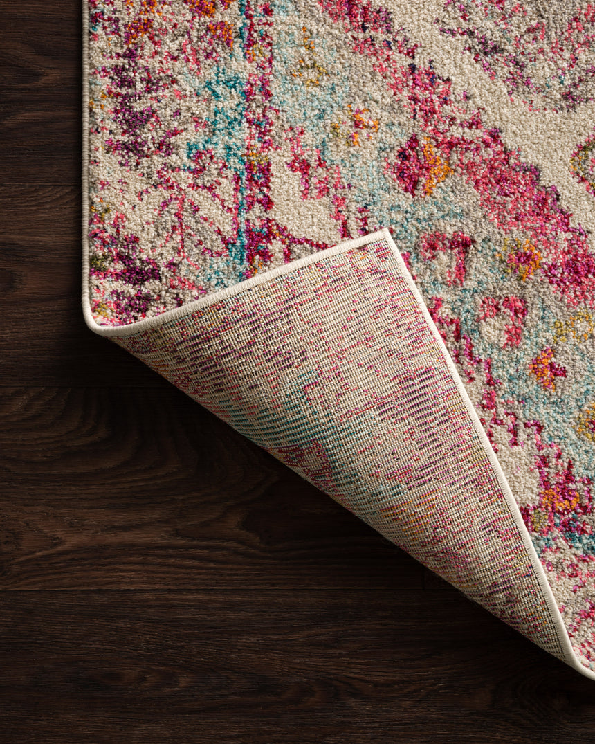Nadia Rug 03 | Aqua / Pink