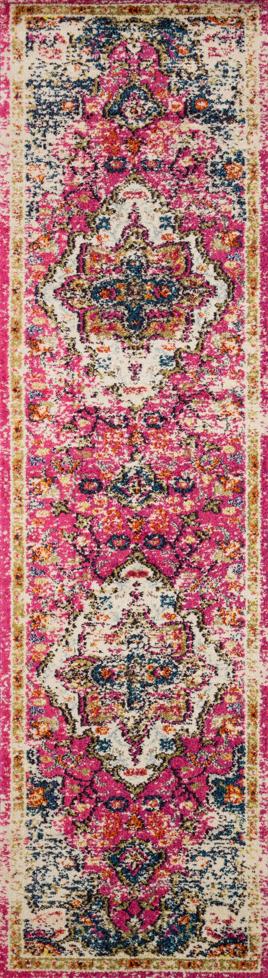 Nadia Rug 04 | Pink / Midnight