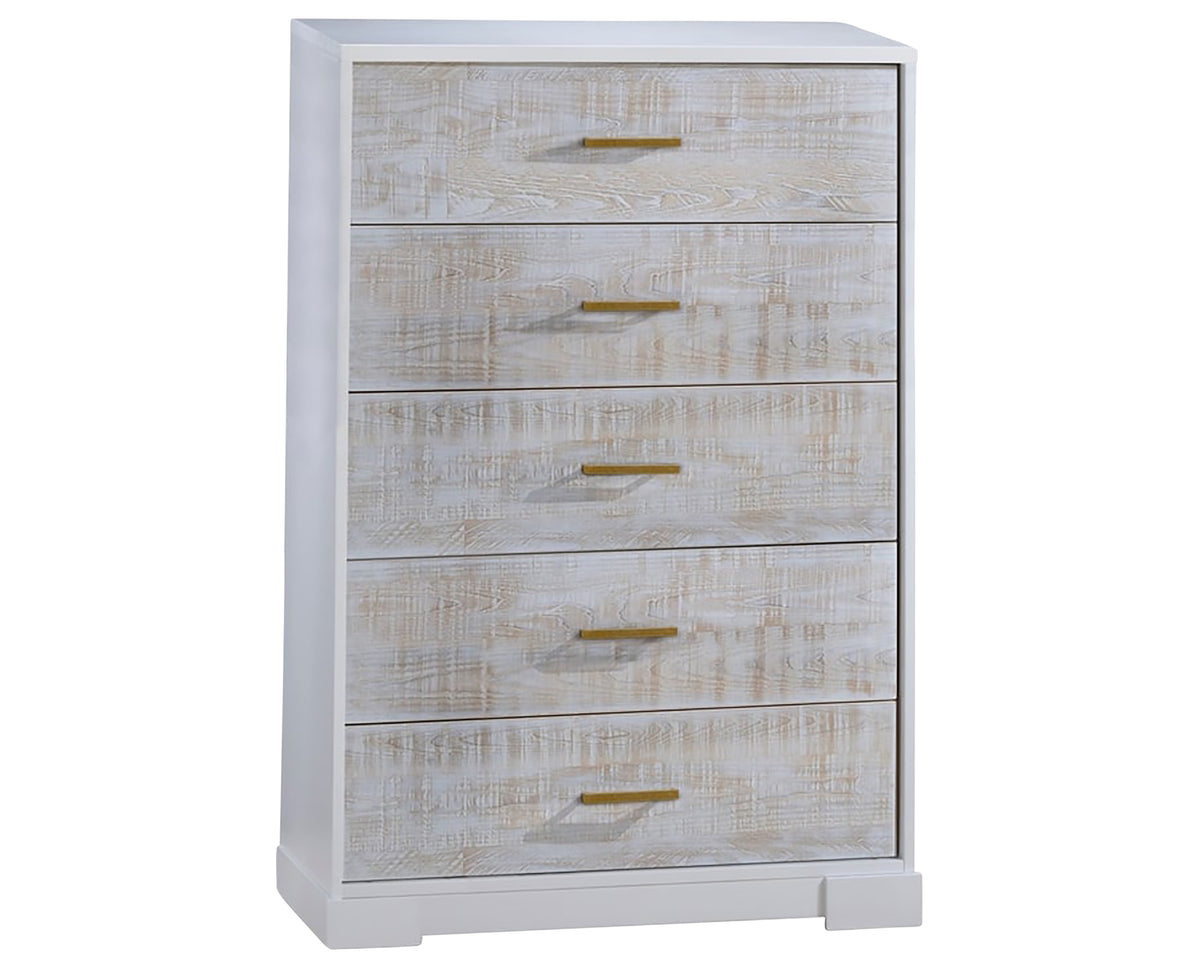White Birch with White Bark Oak Veneer | Vibe Drawer Dresser | Valley Ridge Furniture