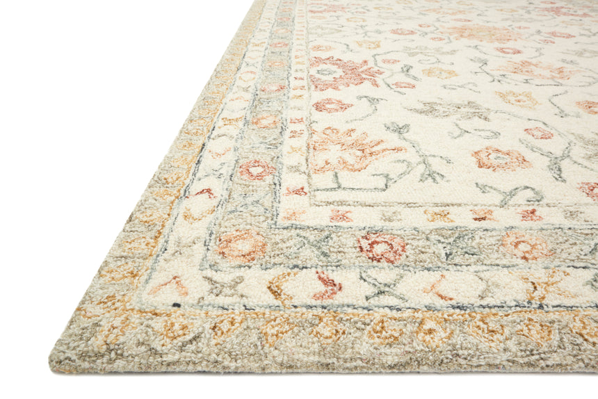 Norabel Rug 03 | Ivory / Rust