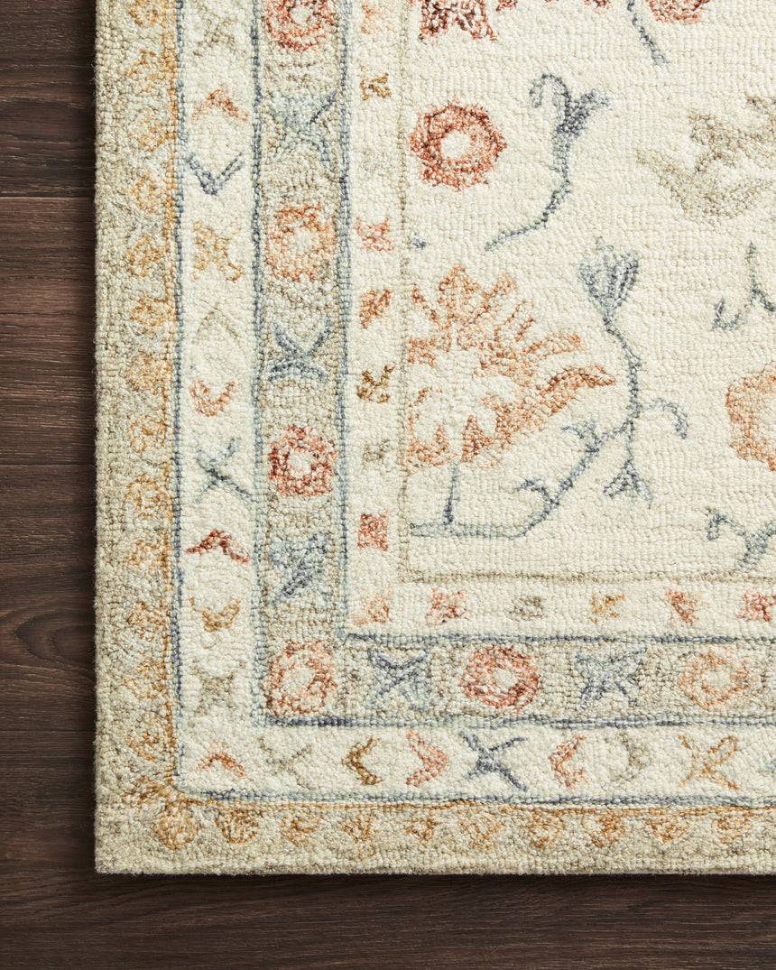 Norabel Rug 03 | Ivory / Rust