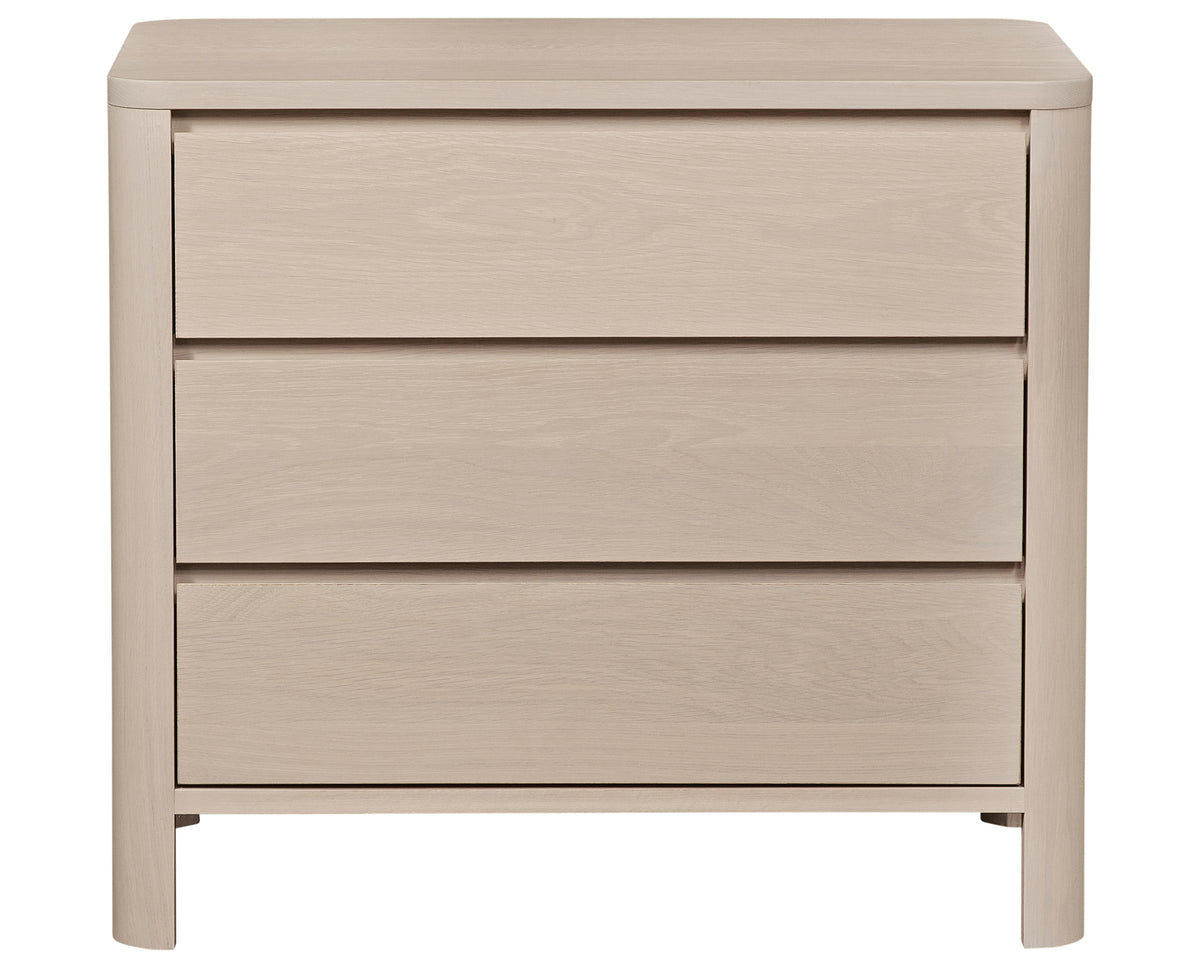 West Bros Curva Bedside Chest in 45 Weathered Wood