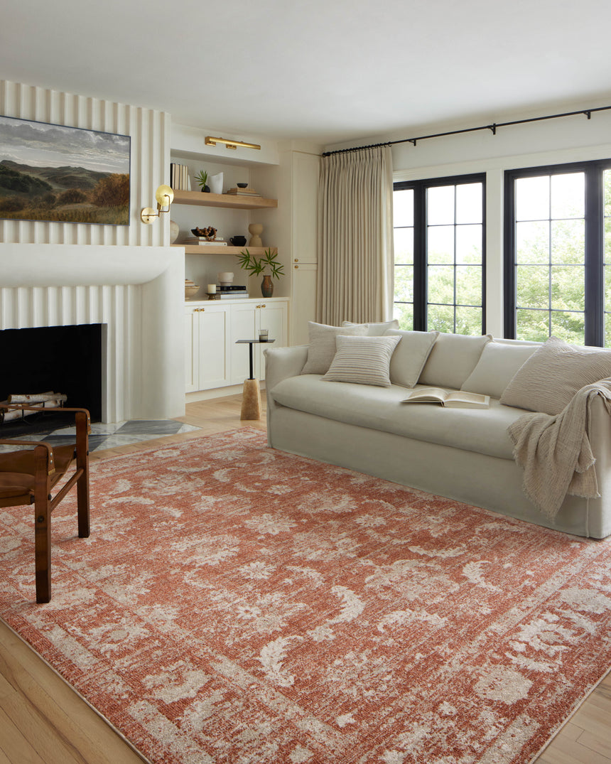 Odette Rug 03 | Rust / Ivory