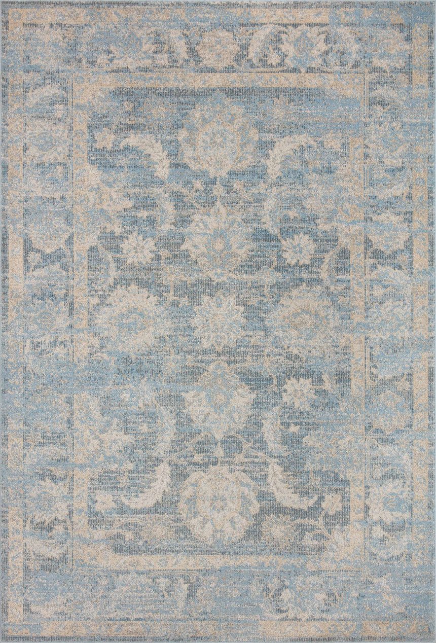 Odette Rug 03 | Sky / Beige