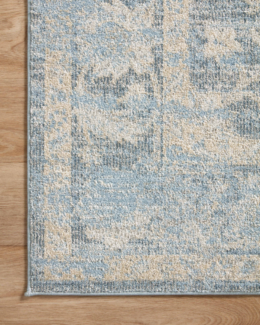 Odette Rug 03 | Sky / Beige