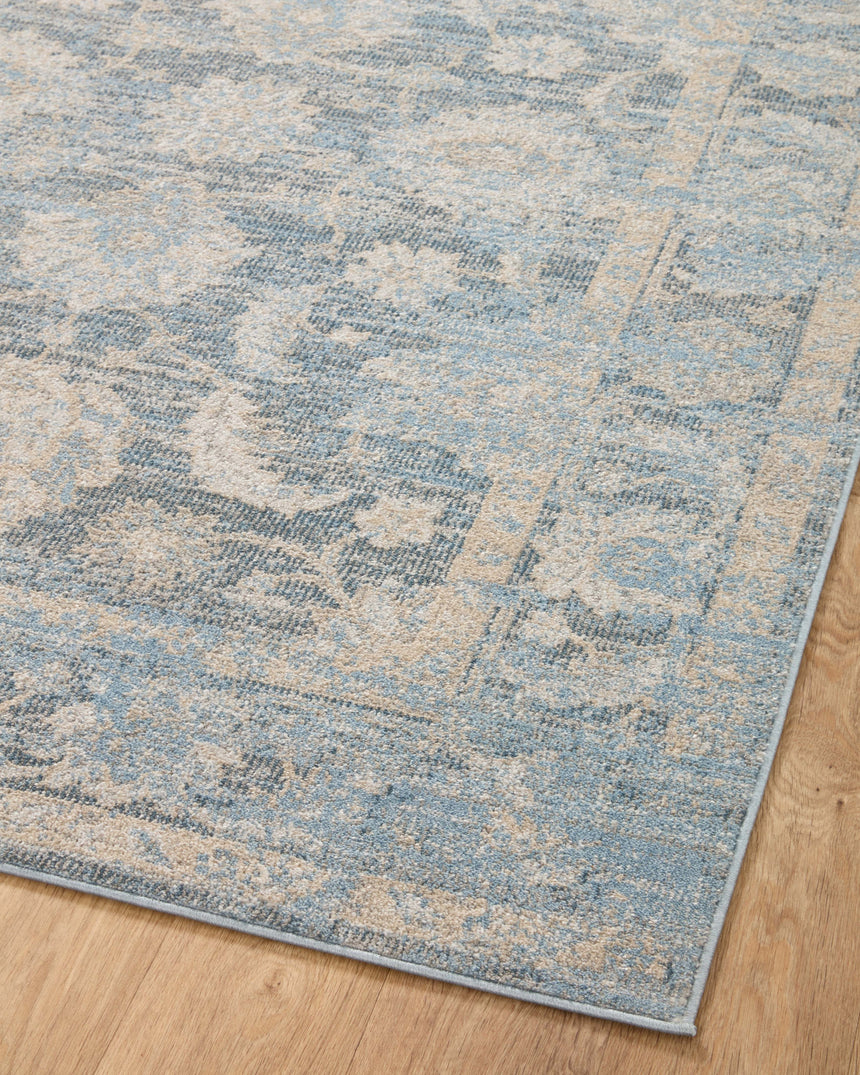 Odette Rug 03 | Sky / Beige