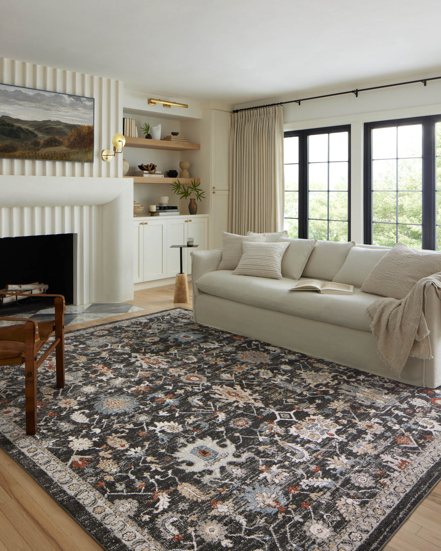 Odette Rug 04 | Charcoal / Multi