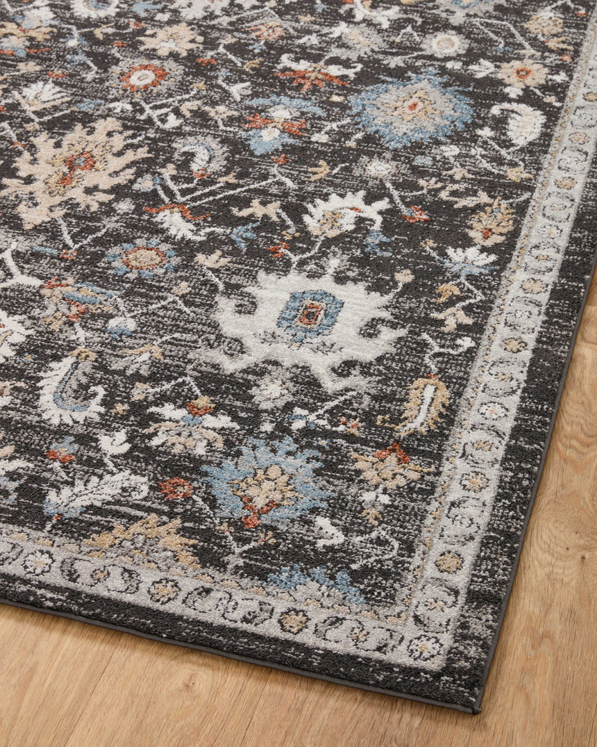 Odette Rug 04 | Charcoal / Multi