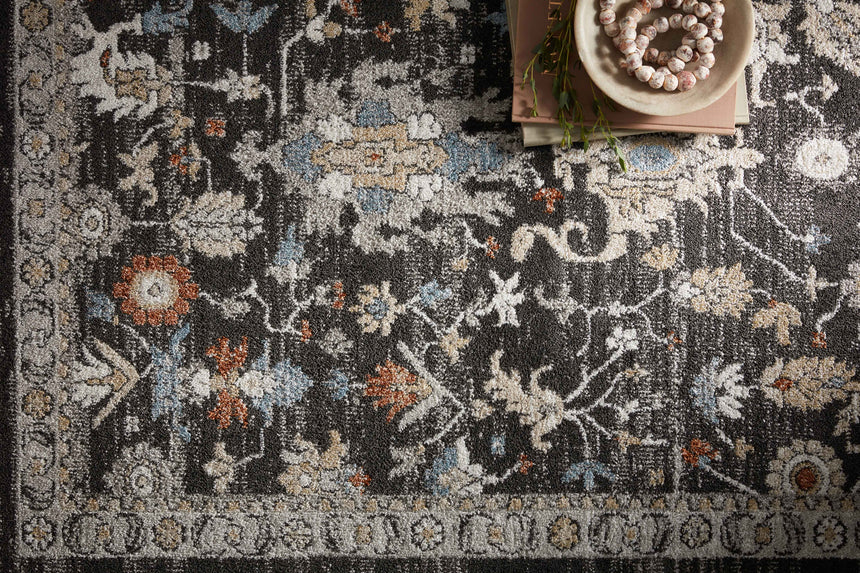 Odette Rug 04 | Charcoal / Multi
