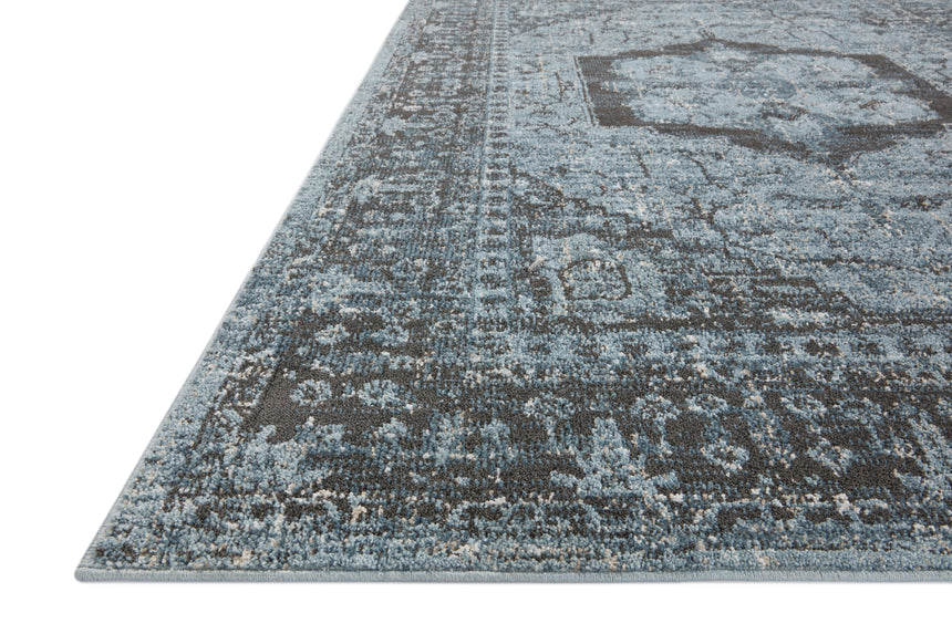 Odette Rug 08 | Sky / Charcoal
