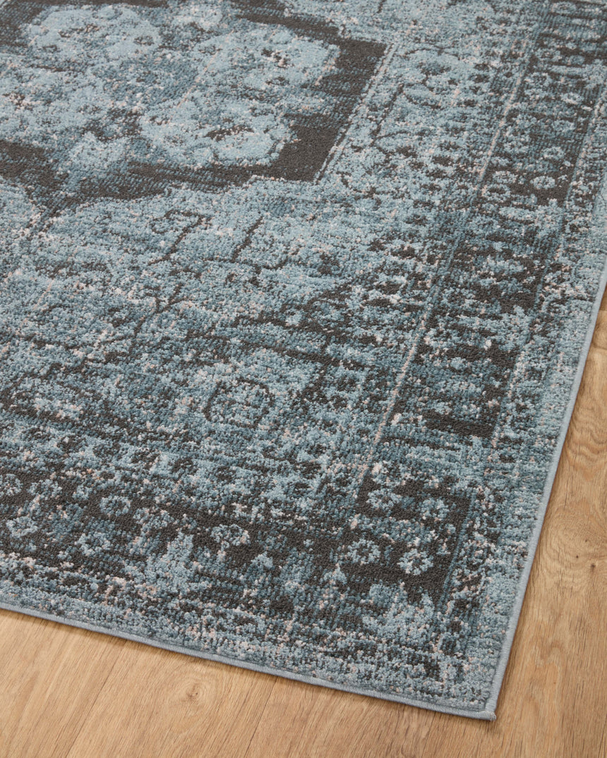 Odette Rug 08 | Sky / Charcoal