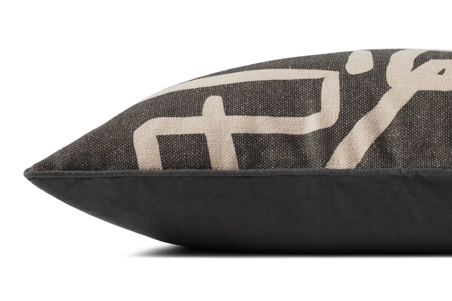 Charcoal / Natural Pillow
