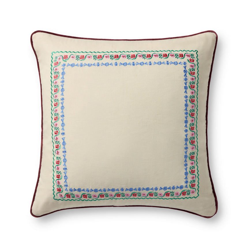 Delphine Border Pillow