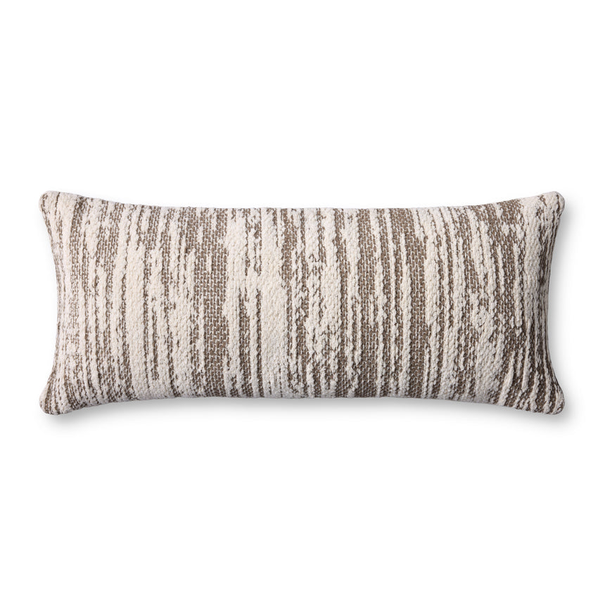 Dark Taupe / Ivory Pillow