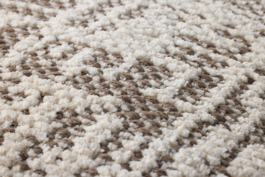 Dark Taupe / Ivory Pillow