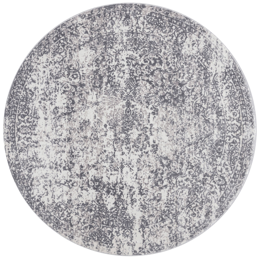 Patina Rug 03 | Silver / Lt. Grey