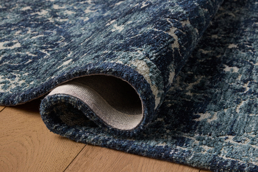 Percival Rug 02 | Navy / Ivory