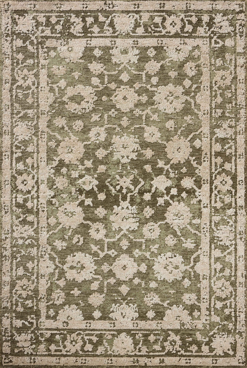 Percival Rug 06 | Moss / Natural