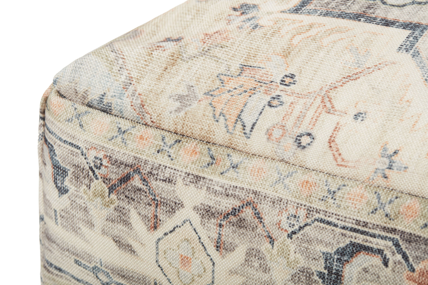 Beige / Multi Pouf | LPF0021