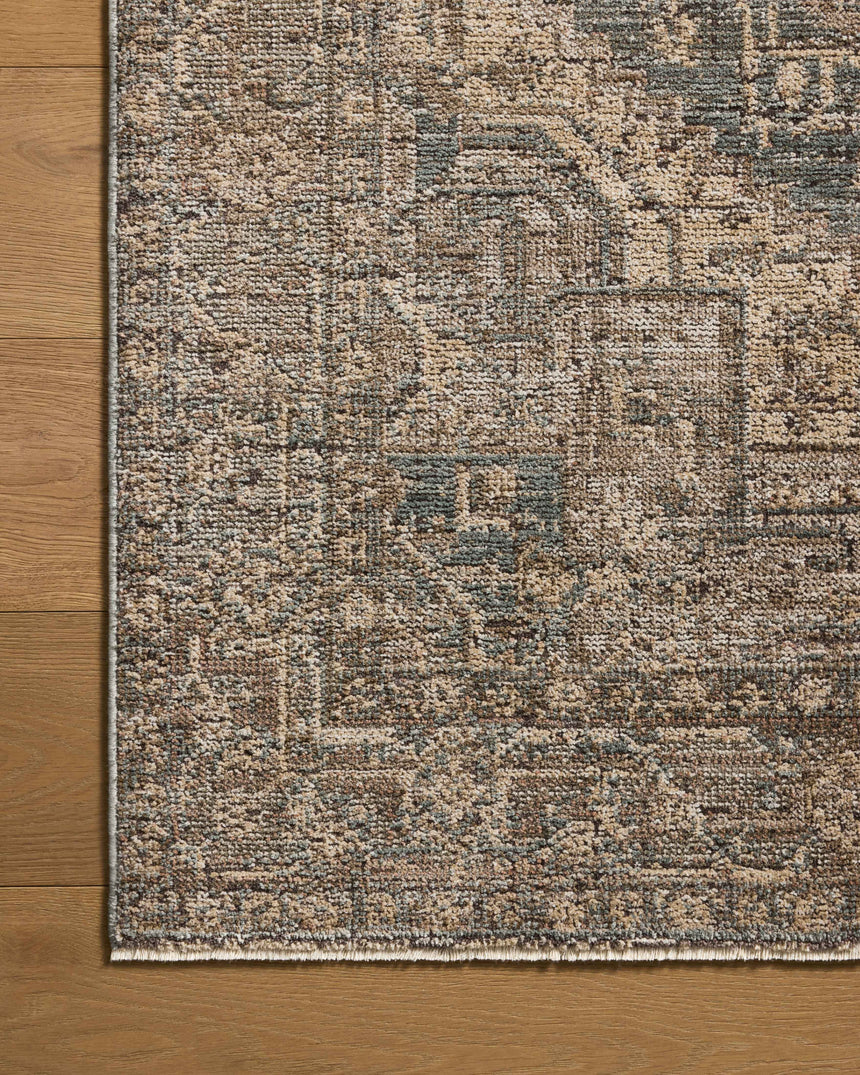 Priscilla Rug 04 | Blue / Bark