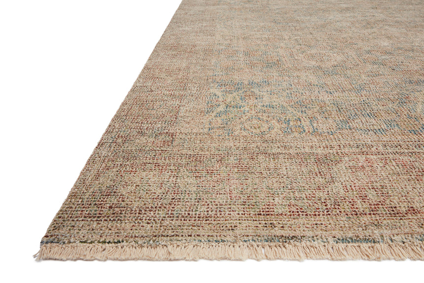 Priya Rug 06 | Denim / Rust