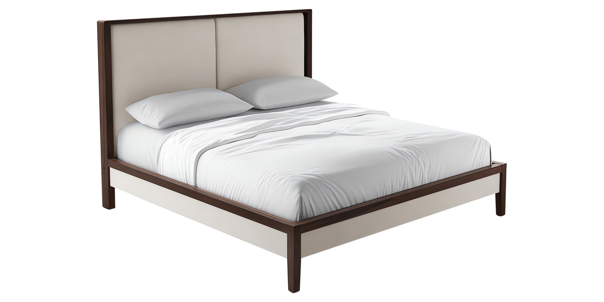 Havana on Walnut with Boca Fabric | Mobican Parma Bed | Valley Ridge Furniture