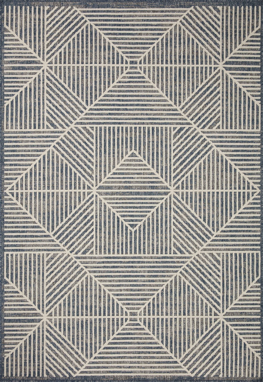 Rainier Rug 03 | Denim / Ivory