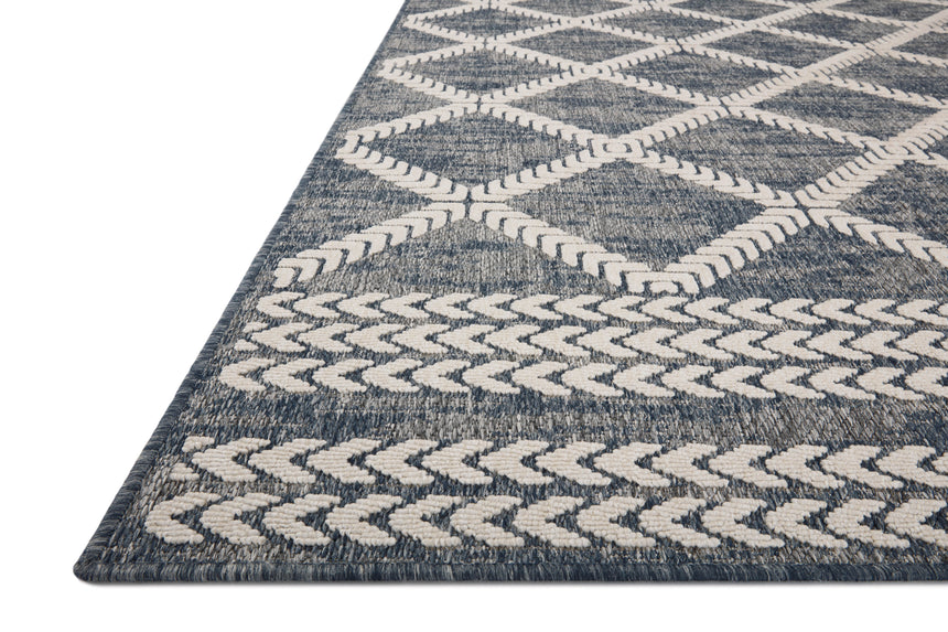 Rainier Rug 05 | Denim / Ivory