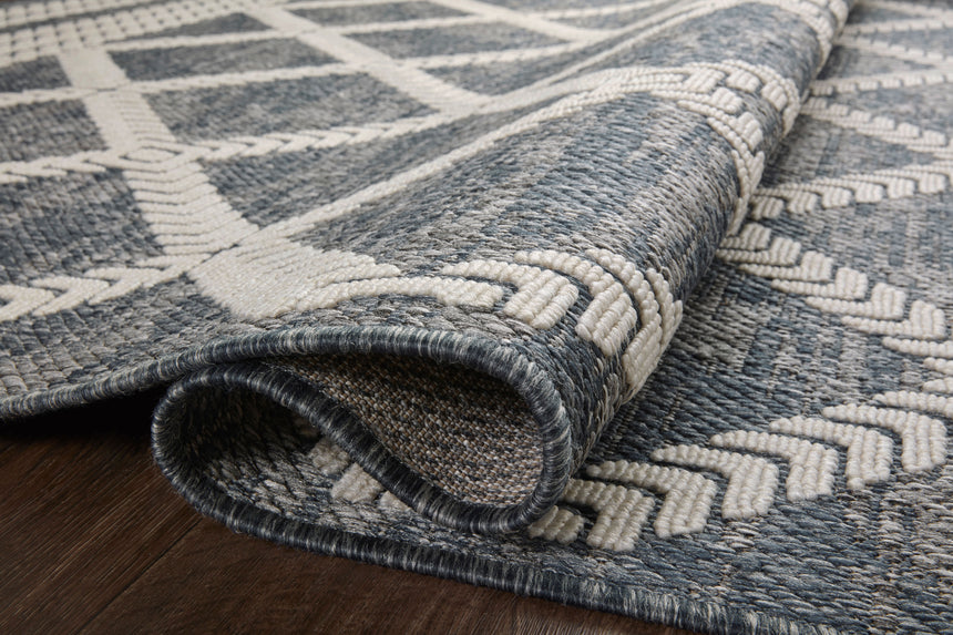 Rainier Rug 05 | Denim / Ivory