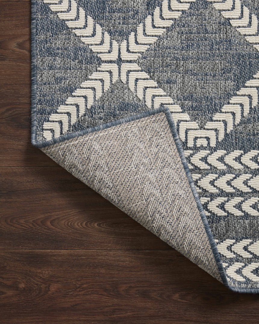 Rainier Rug 05 | Denim / Ivory