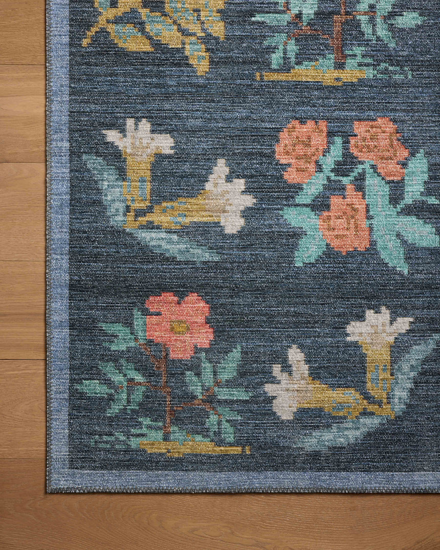 Rosa Rug 03 | Navy
