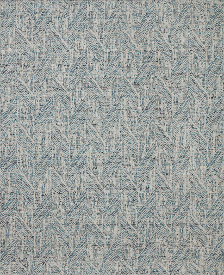 Raven Rug 01 | Blue / Ivory