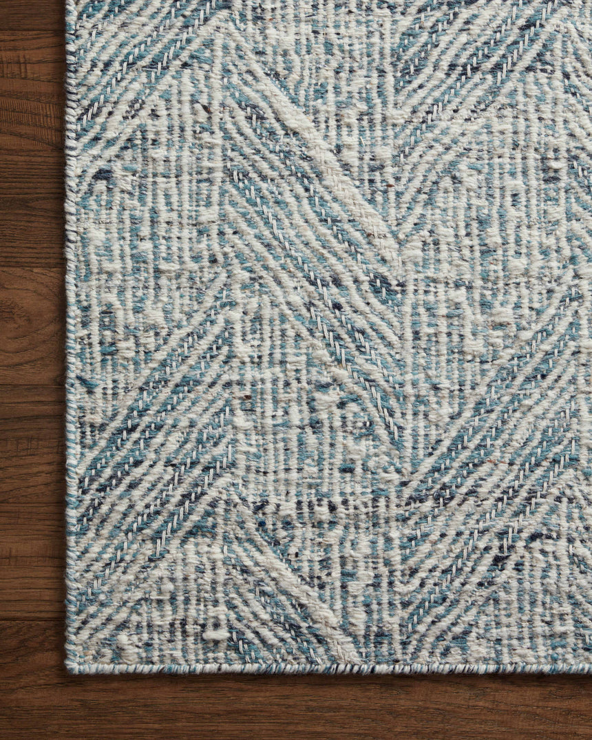 Raven Rug 01 | Blue / Ivory