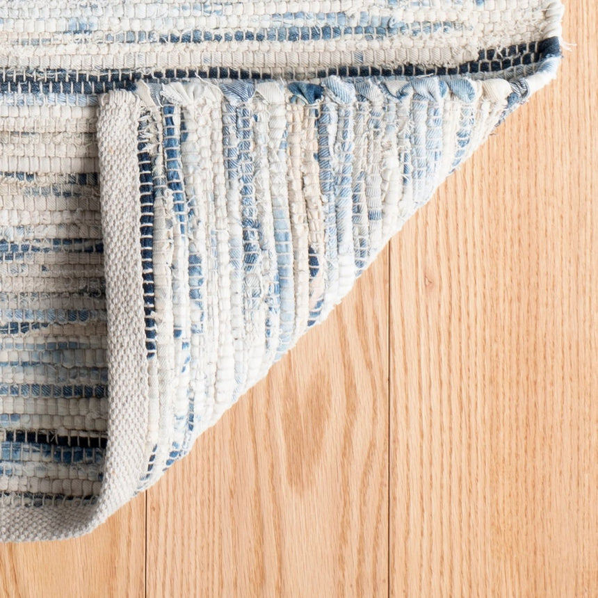Denim Rag Handwoven Cotton Rug