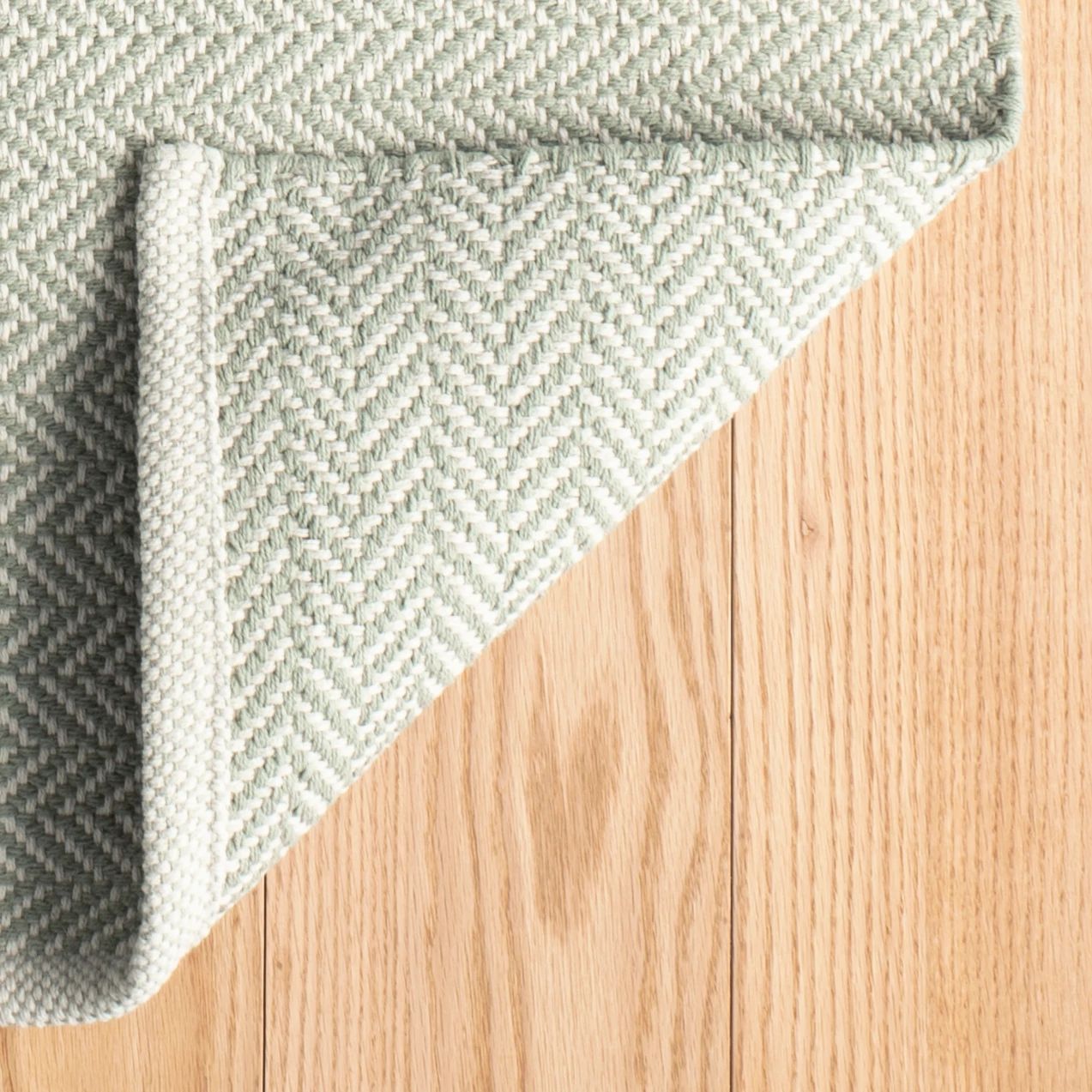 Herringbone Handwoven Cotton Rug
