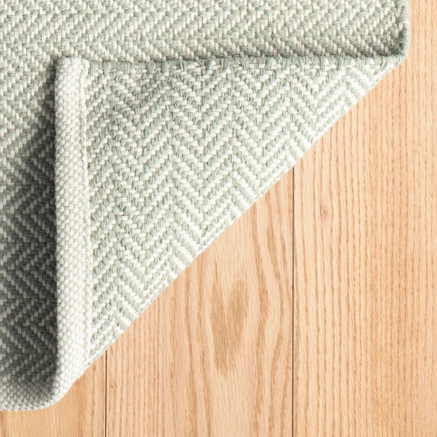 Herringbone Handwoven Cotton Rug