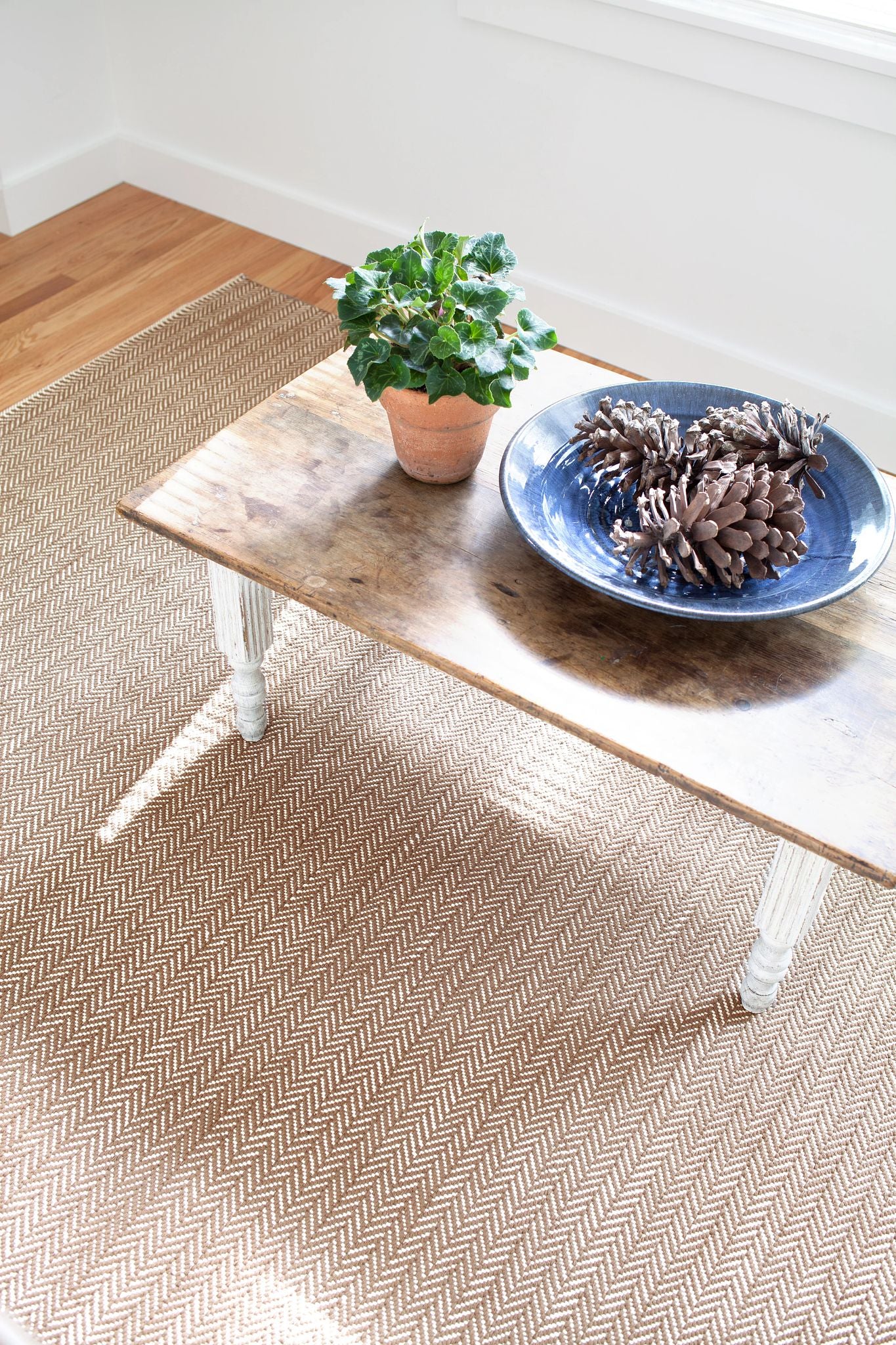 Herringbone Handwoven Cotton Rug