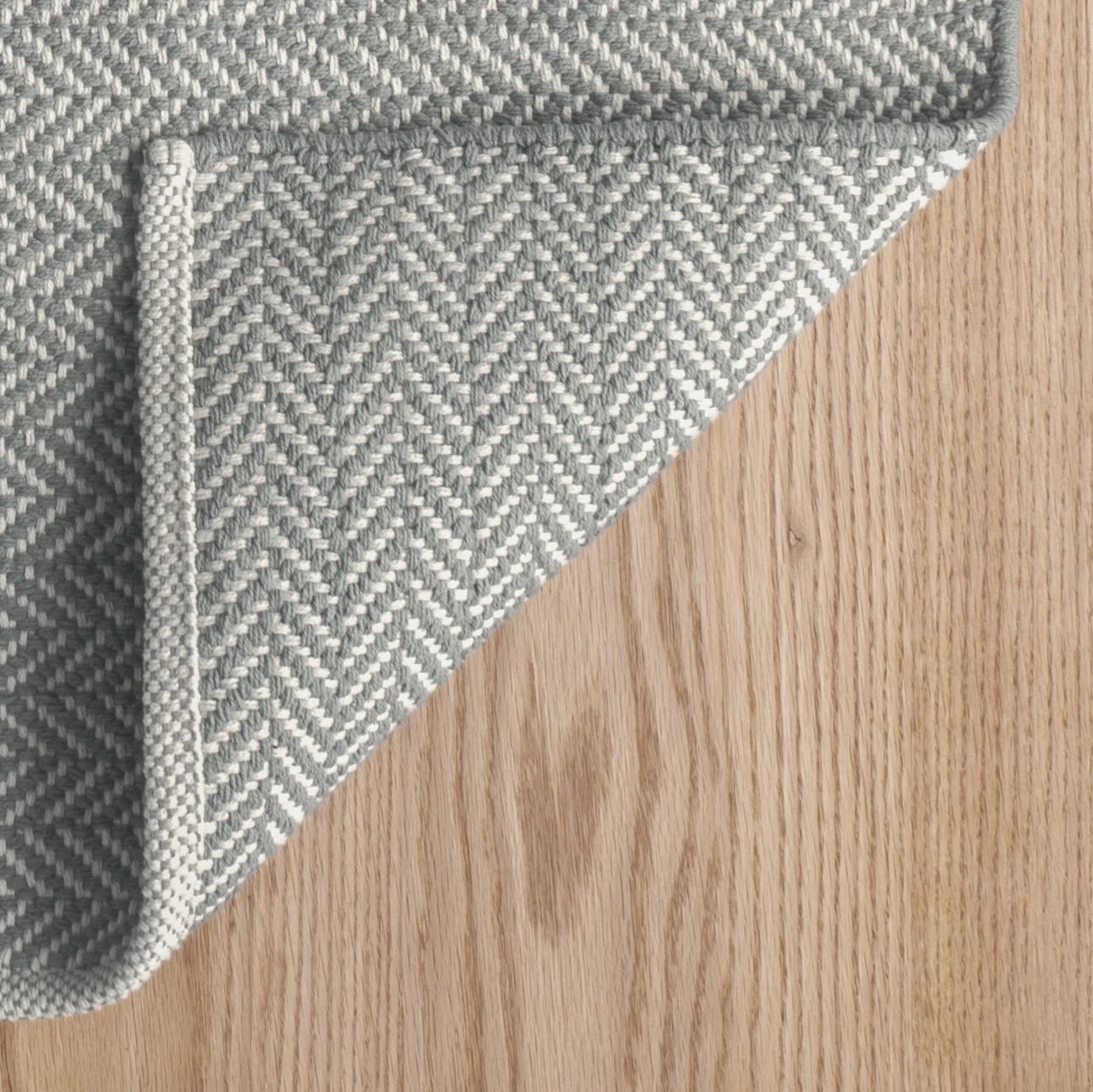 Herringbone Handwoven Cotton Rug